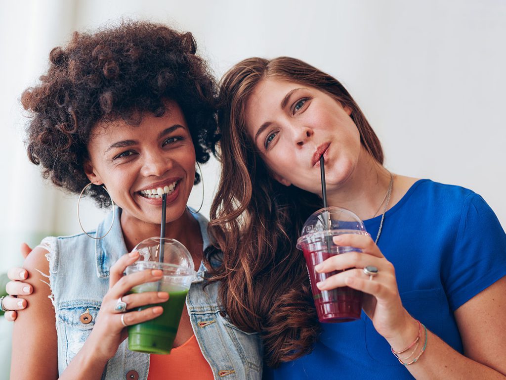 Image of two women with different hair types